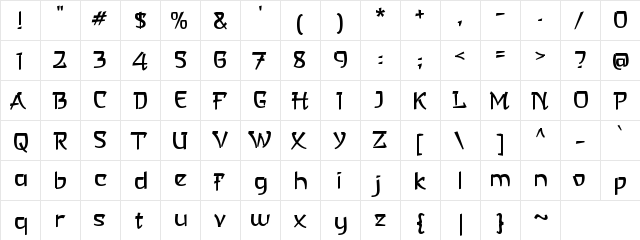 a Asian Hiro Regular  glyph index