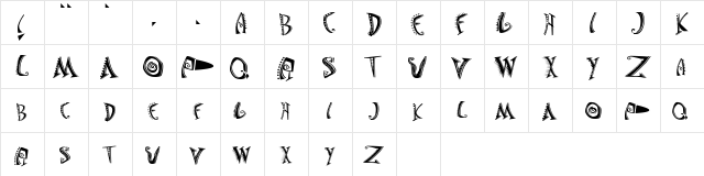 Jason's Madness SemiInsane  glyph index