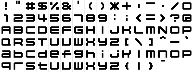 04b 20  glyph index