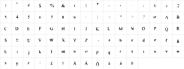 Times New Zoo-man Bull Gates..  glyph index