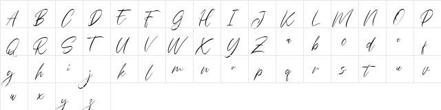 Everlyne FREE Regular  glyph index