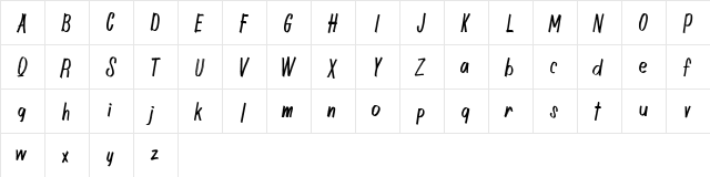 Artesy FREE Regular  glyph index