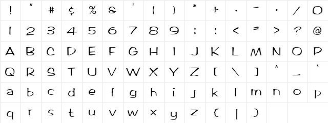 Iambus Normal  glyph index