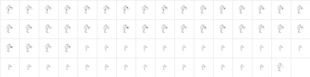 pf_frog-3 Regular  glyph index
