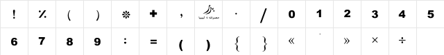 bader_al gordabia-2 Regular  glyph index