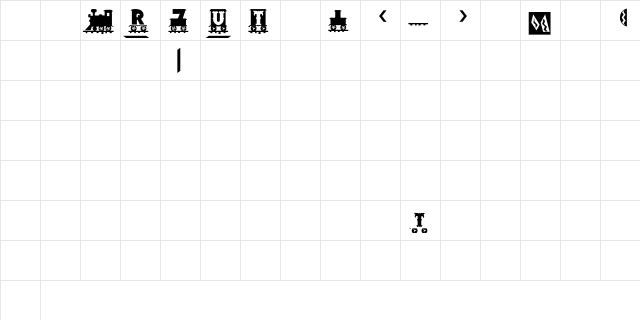 PCBlockBoy Regular  glyph index