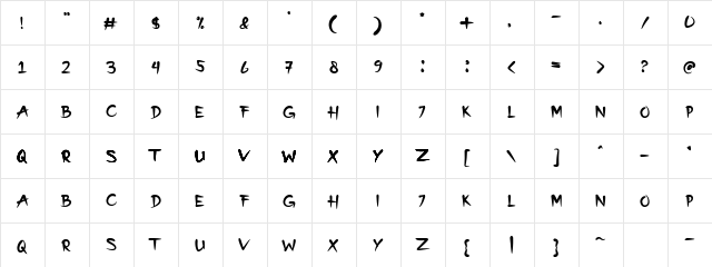Japon Regular  glyph index