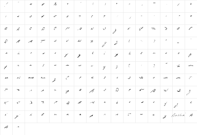 Darkfall 1 Normal  glyph index