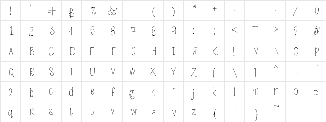 goingtodogreatthings Medium  glyph index
