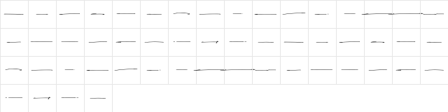 Holimount swash Regular  glyph index