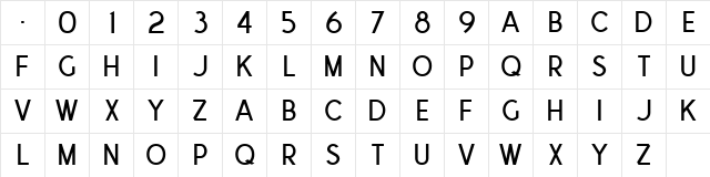 Metalarts 105 CD Gothic Regular  glyph index