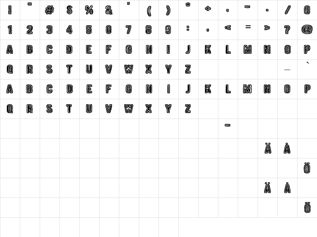 19 000 paarmaa Regular  glyph index
