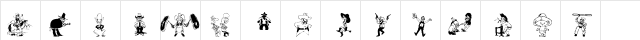 KR Wild West Regular  glyph index