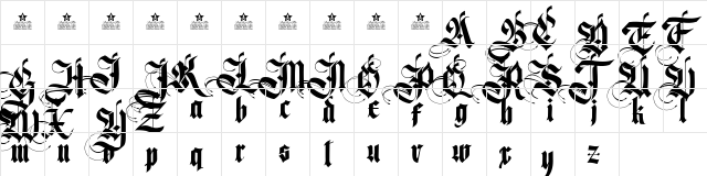 Magnificent Personal Use Regular  glyph index