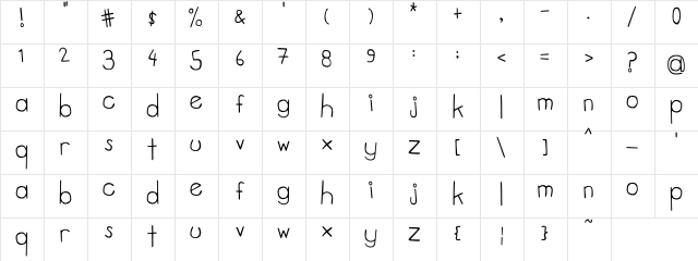 tweed. normal  glyph index
