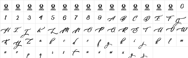 Libertinage Regular  glyph index