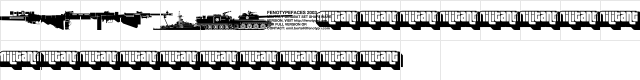 Military dingbats Fenotype  glyph index