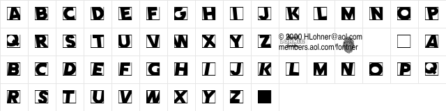 Comet Positive  glyph index