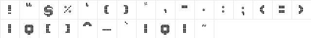 wi/5Med Grid Regular  glyph index