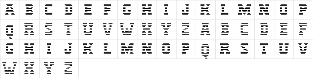 IBM Logo Regular  glyph index