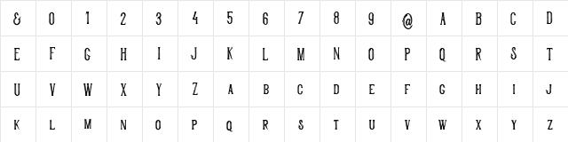 Historycal Inline Regular  glyph index