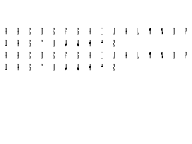 Round_Monogram_Center Regular  glyph index