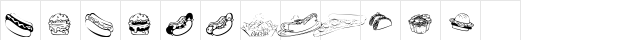 KR Fast Food Regular  glyph index