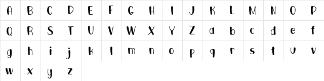 Mongkey werch demo Regular  glyph index