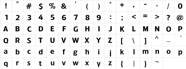 TreacyfacesSamples Medium  glyph index
