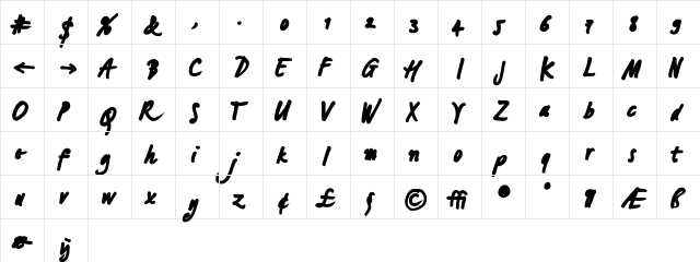 LucasHandFeetBlack Medium  glyph index