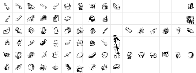 Total Market Regular  glyph index