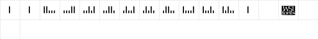 Code-USPS Regular  glyph index