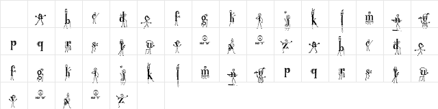 StickLetter Medium  glyph index