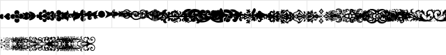 DecoDividers Regular  glyph index