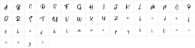 Mosem FREE Regular  glyph index
