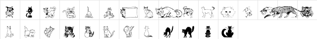 Dingcats Regular  glyph index