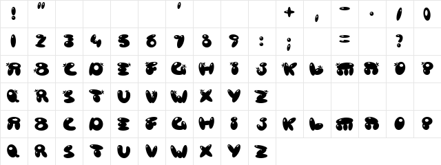 Highlighted Regular  glyph index