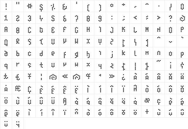 Hive Drone  glyph index