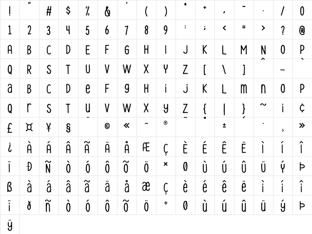 Le-Havre-City-Medium Havre-City-Medium  glyph index