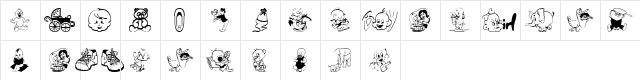 baby_csp Regular  glyph index