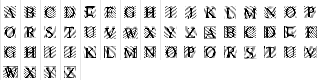 LowEngravedCapsLight Regular  glyph index