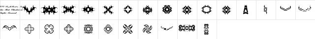 BR Thorns BR Thorns  glyph index