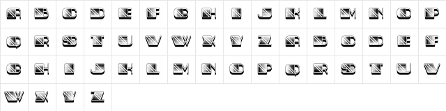 Peshkop Regular  glyph index