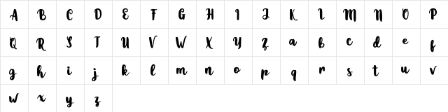 Sweety Lovely Sweety Lovely  glyph index