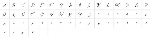 Tripolitania Regular  glyph index