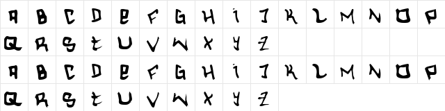 Slic Regular  glyph index