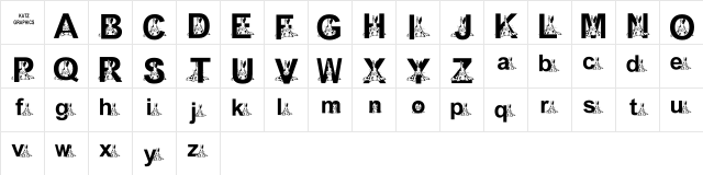 KG EASTER1 Regular  glyph index