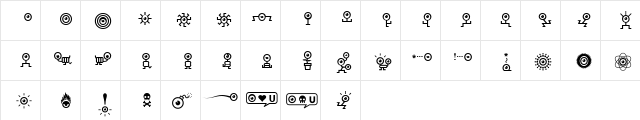 Ispy Regular  glyph index