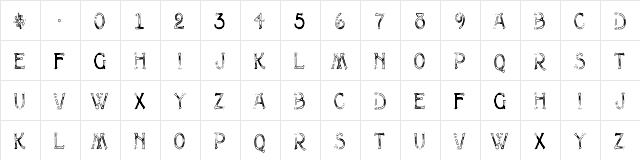 MultiformCapsHC Regular  glyph index
