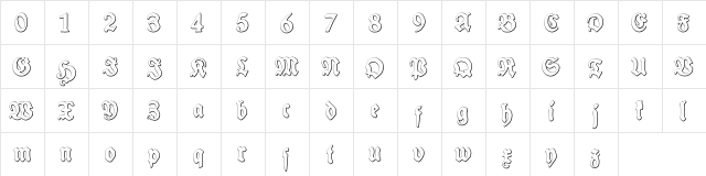 Schneidler Halb Fette Beveled Regular  glyph index